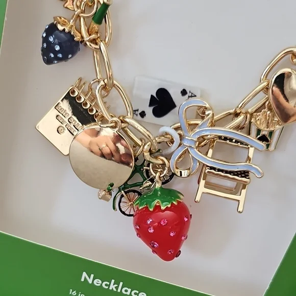 Kate Spade Gold Charm Necklace - Picture 3 of 6